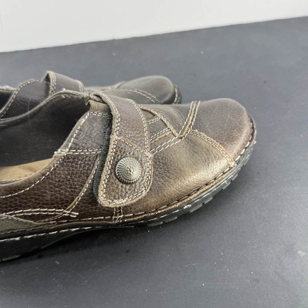 Women's Earth Origins Slip On  Evelyn 2014-F Leather Shoes Brown 9.5M - Picture 4 of 10